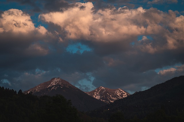 Free Mountains Blue Sky photo and picture