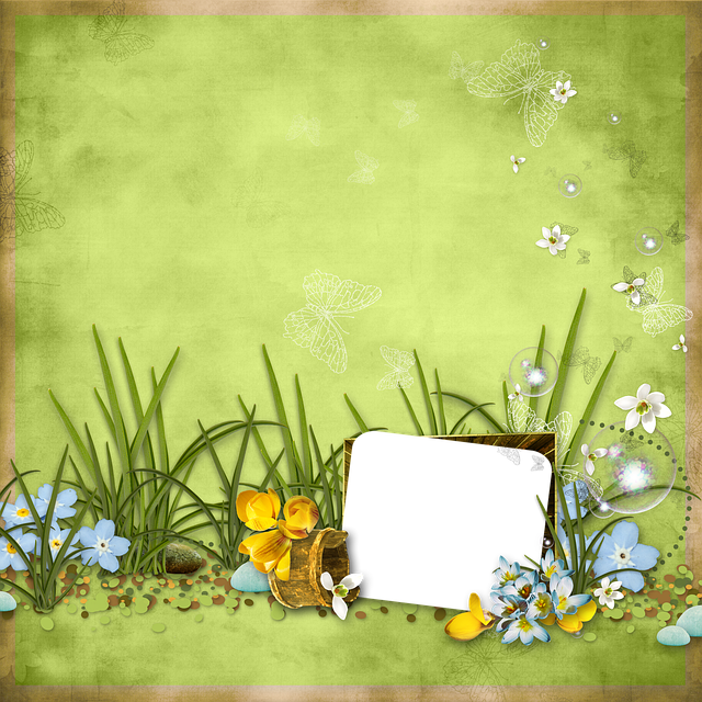 Free spring easter flowers illustration