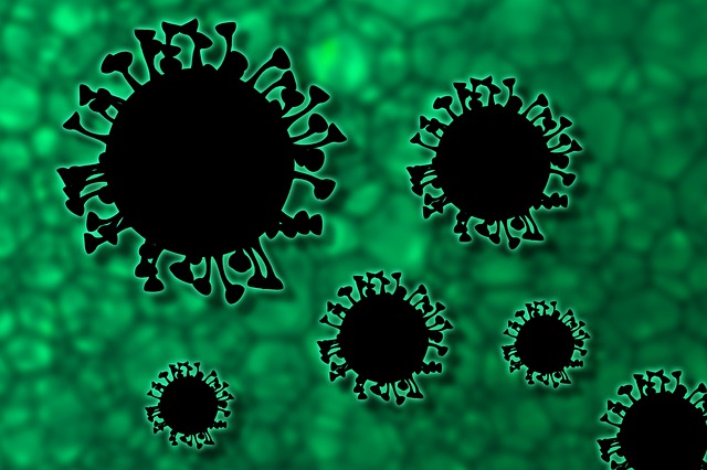 Free coronavirus corona microscopic illustration
