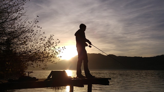 Free Sunset Fishing photo and picture