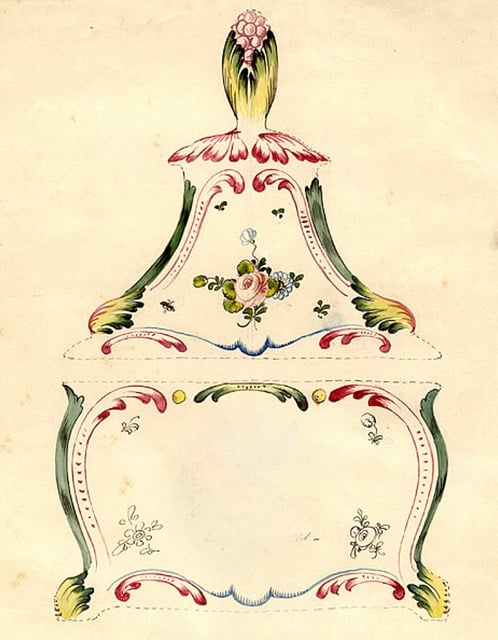 Free vintage antique plate illustration