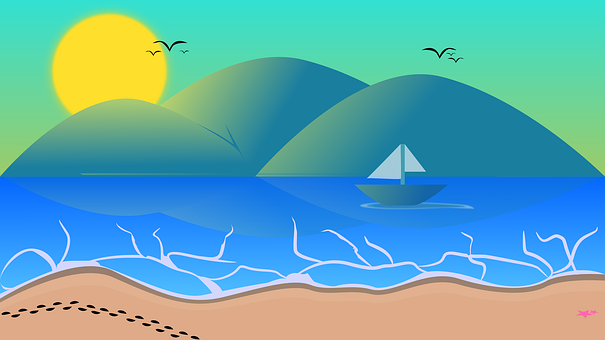 Free Summer Coast illustration and picture
