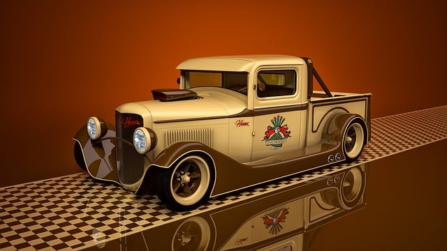 Free hotrod ford automobile illustration