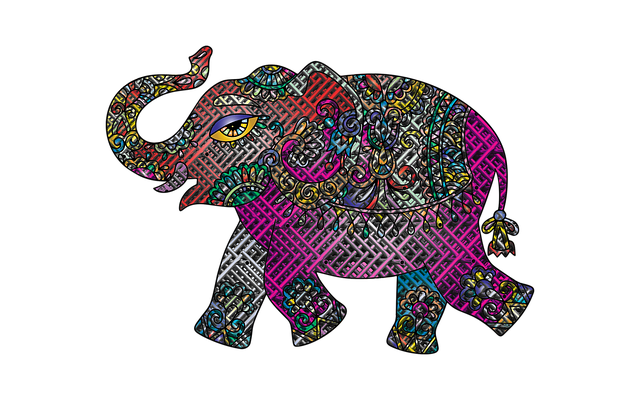 Free elephant animal nature illustration