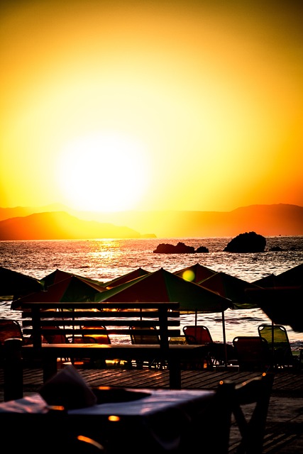 Free Sunset Beach photo and picture