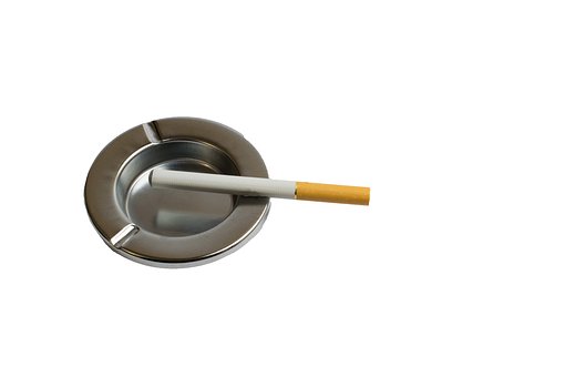 Isoliert, Cigarette, Weiß, Objekt
