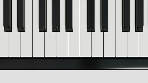 Klavier, Schlüssel, Musik, Schwarz