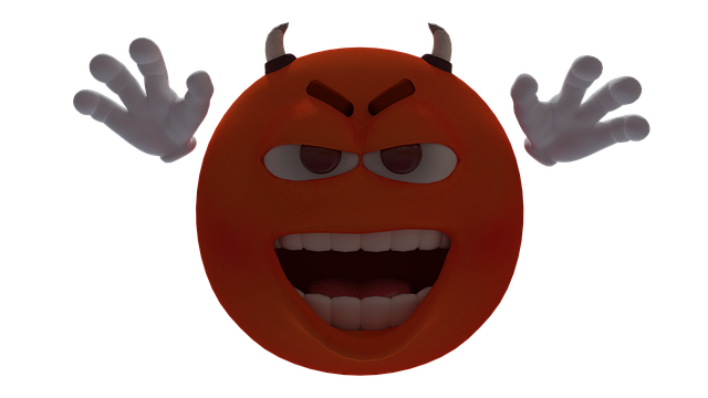 Download free HD stock image of Smiley Devil Free smiley devil horns illustration