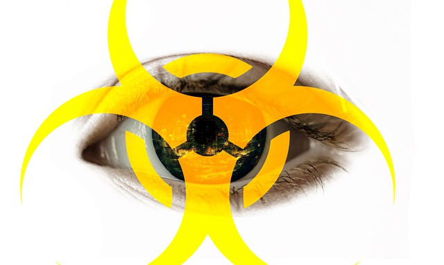 Free eye warning bio illustration