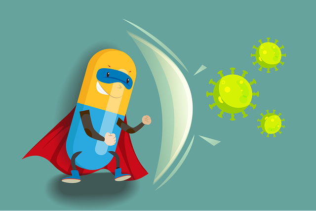 Free virus alert background illustration