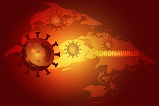 Free virus alert background illustration