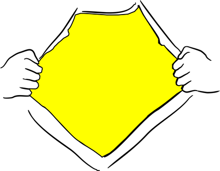 Free Hero Open T-Shirt vector and picture
