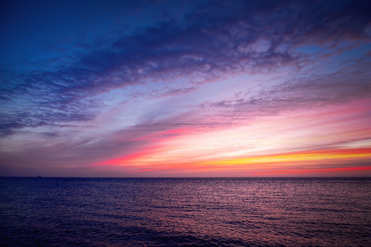 海, 日没, 屋外, 夕暮れ, トラベル, 景色, 見る, 自然, 風景, 水