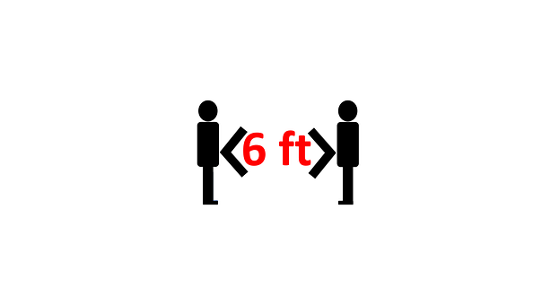 Free Distance Covid-19 illustration and picture