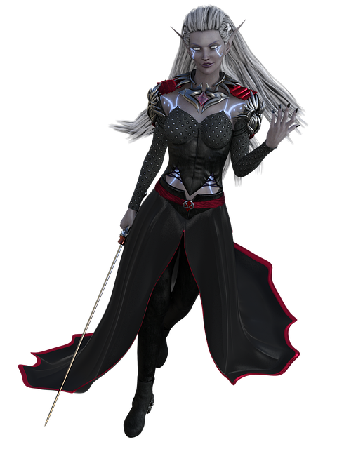 Free fantasy character female illustration