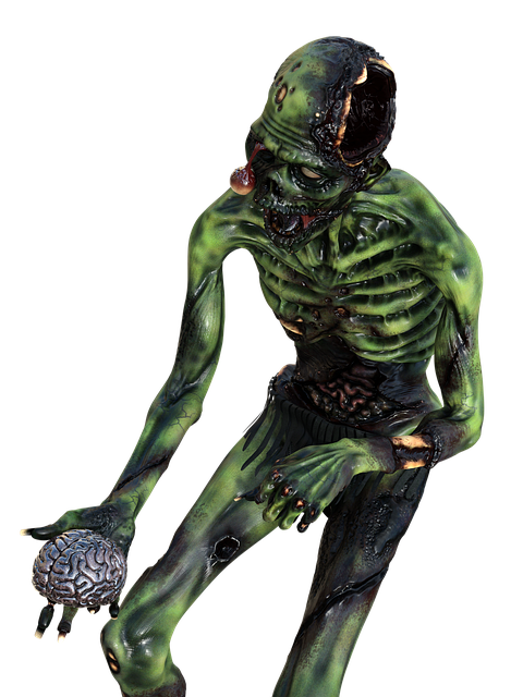 Free creature brain eater 3d illustration