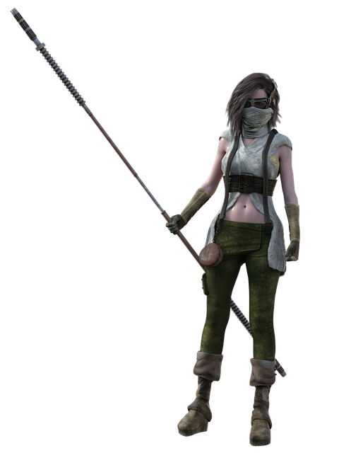 Free female woman 3d render illustration