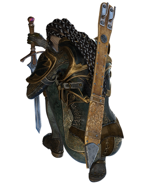 Free female woman warrior illustration