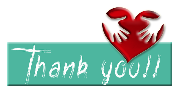 8 多张免费的“Thank For”和“谢谢”插图 - Pixabay