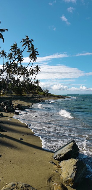 Landskab, Tropisk, Strand, Natur, Himmel