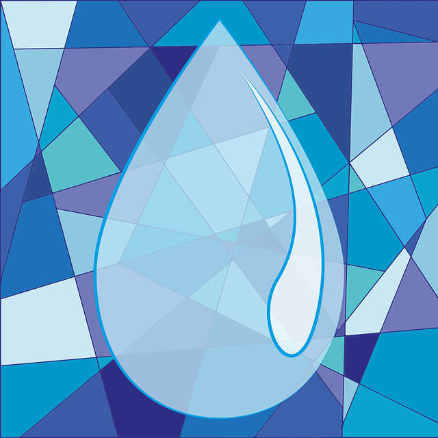 Free water gout blue vector