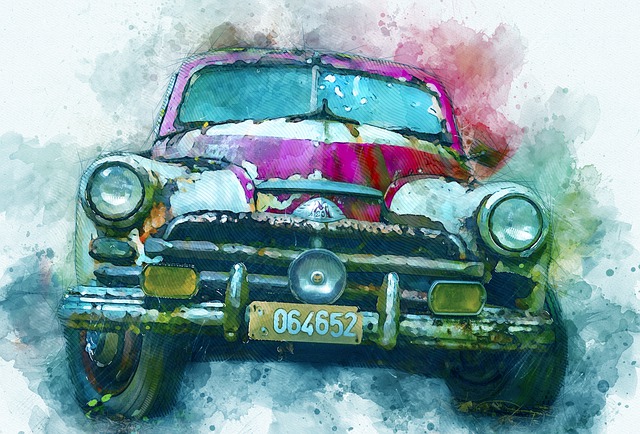 Free auto car cemetery historically illustration
