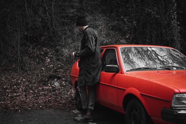 Oldschool, Rot, Auto, Jahrgang, Oldtimer