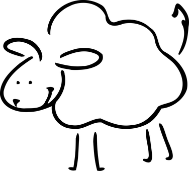 Schaf, Cartoon, Zeichnung, Tier