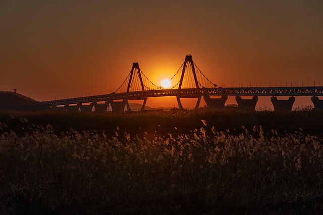 Free Bridge Sunset photo and picture