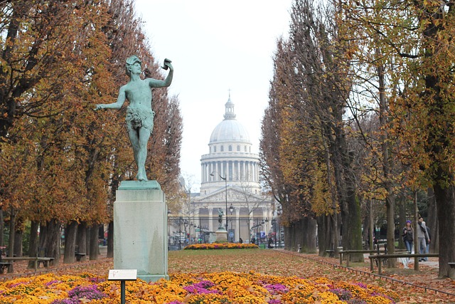 Paris, Frankrig, Parkere, Statue