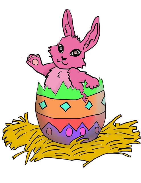 Ostern, Hase, Osterhase, Ei, Feder