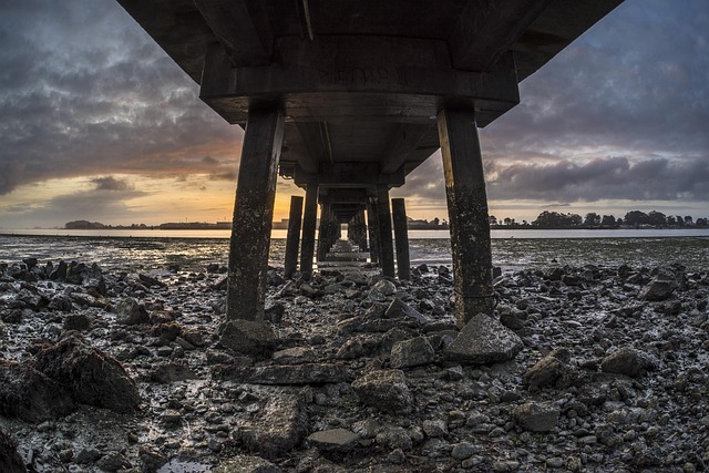 Free Pier Sunset photo and picture