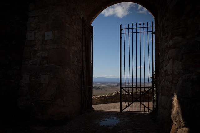 Abrir, Porta, Liberdade, Portão