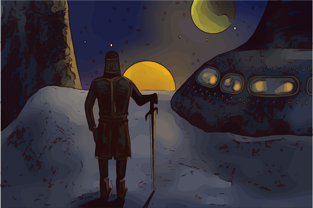 Free space ranger traveller illustration