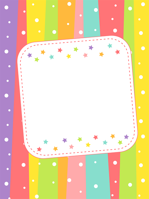 Free colors postal party illustration