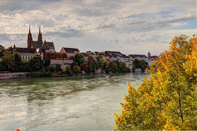 Basileia, Rhine, Fluxo, Suíça, Agua