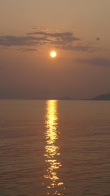 Free Sunset The Sea photo and picture