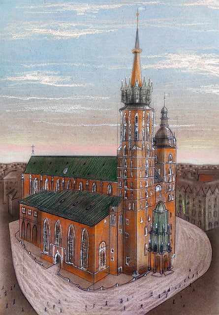 Free cathedral travels sight illustration