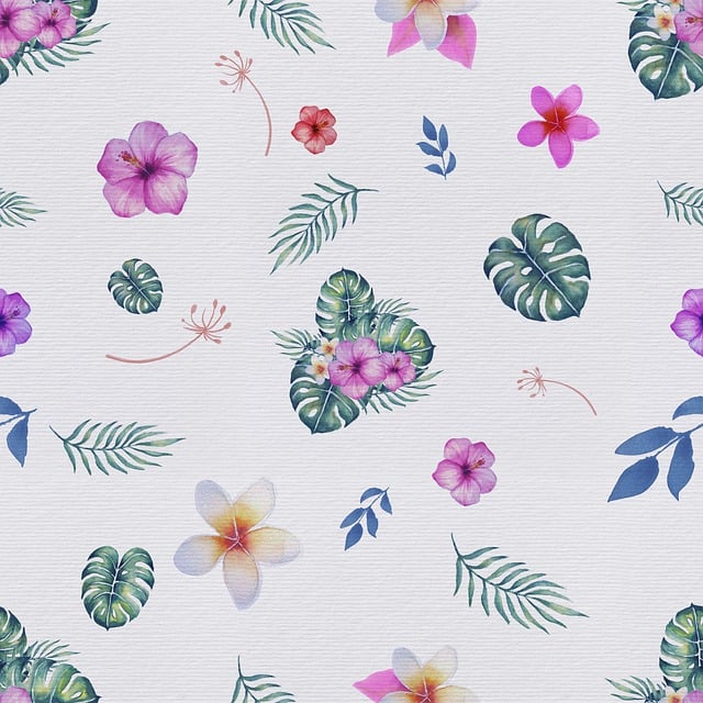 Free template seamless flower illustration