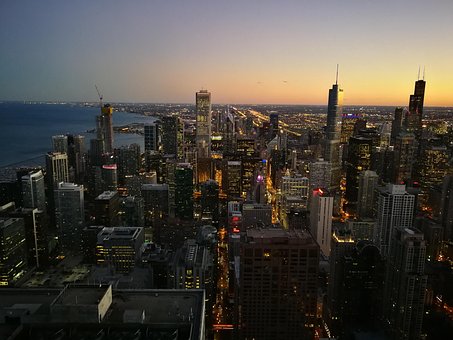 Free Chicago Dusk photo and picture