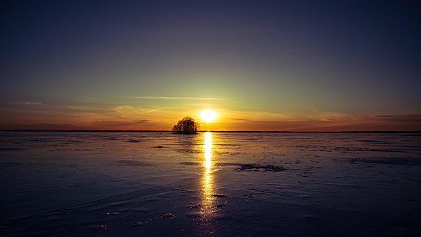 Schiereiland, Zonsondergang, Zon