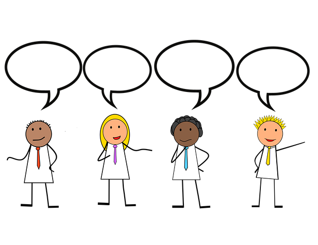 Free intercontinental conversation dialog illustration