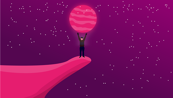 Free Space Pink illustration and picture