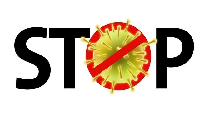 Free stop corona virus illustration