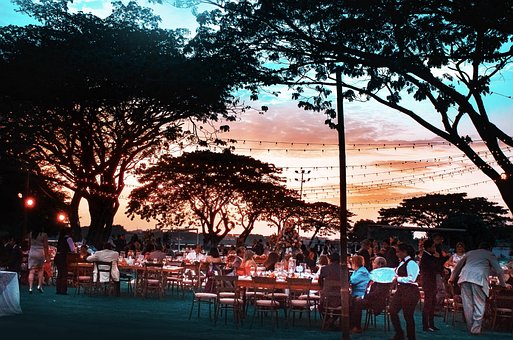 Free Sunset Wedding photo and picture