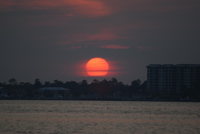 Sonnenuntergang, Ozean, Himmel, Strand