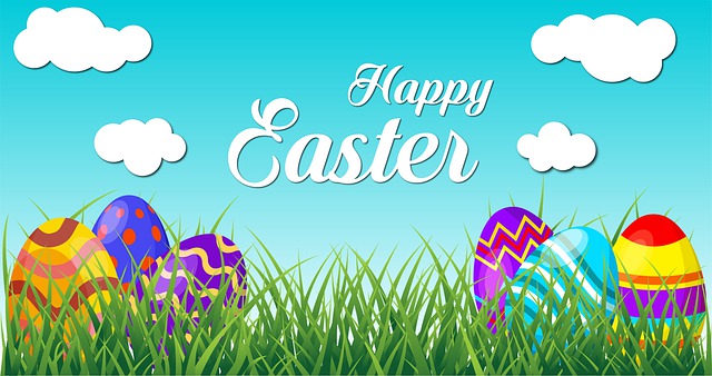 Free happy easter easter eggs easter illustration