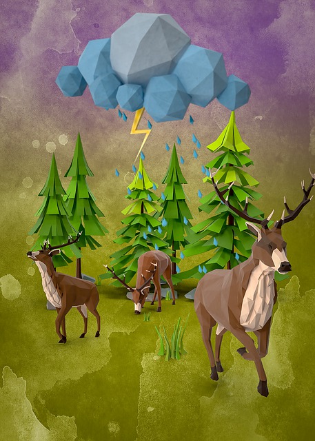 Free Deer Forest illustration and picture