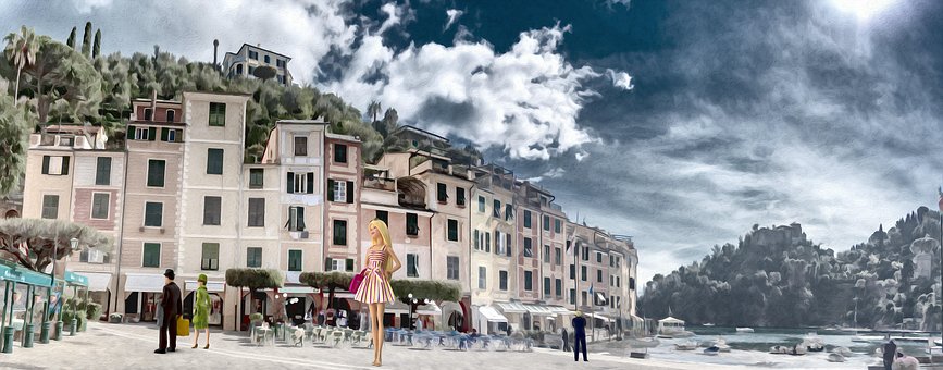 Free Portofino Sea photo and picture