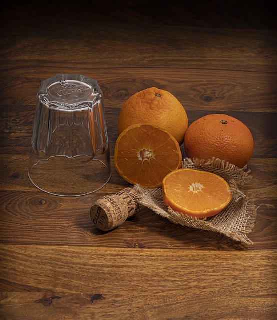 Beker, Mok, Orrange, Tafel, Ontbijt